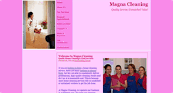 Desktop Screenshot of magnahomecleaning.com